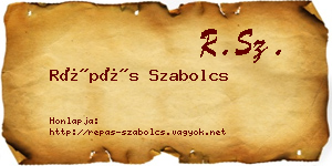 Répás Szabolcs névjegykártya