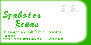 szabolcs repas business card